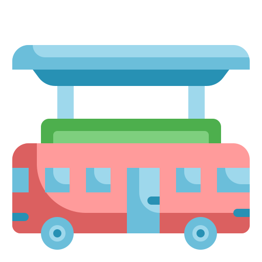 Bus Wanicon Flat icon
