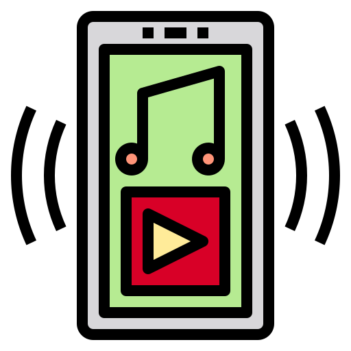 Reproductor de música Phatplus Lineal Color icono