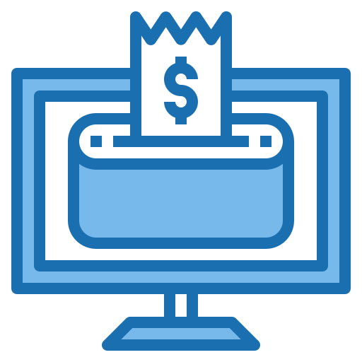 Online payment Phatplus Blue icon