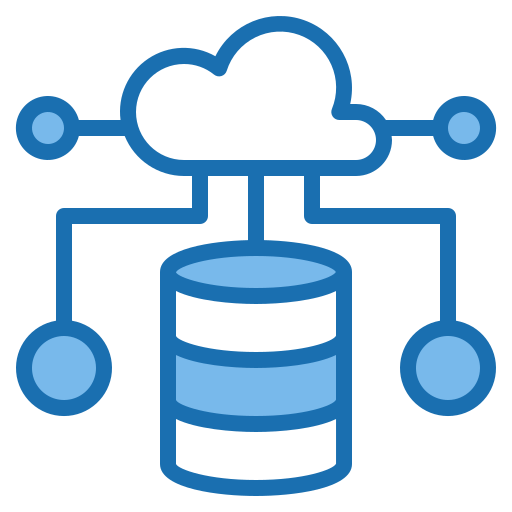 cloud computing Phatplus Blue icon