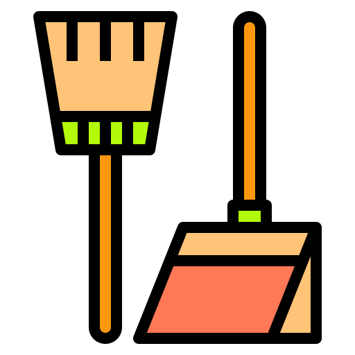 Broom Catkuro Lineal Color icon