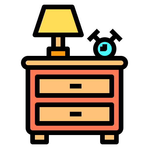 Nightstand Catkuro Lineal Color icon