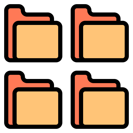 Folders Catkuro Lineal Color icon