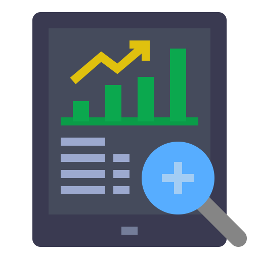 Data analytics Wichai.wi Flat icon