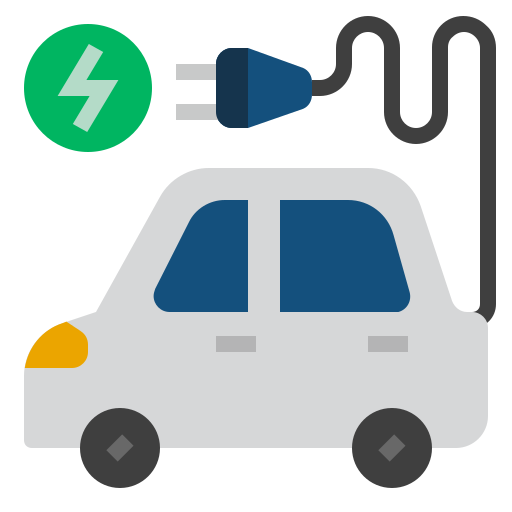 Electric vehicle Wichai.wi Flat icon