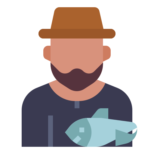 Fisherman Wichai.wi Flat icon