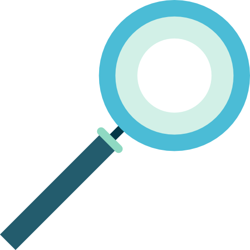 Magnifying glass Special Flat icon