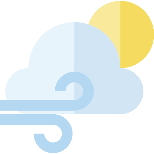 Wind Basic Straight Flat icon