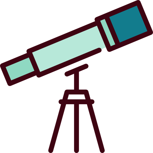 telescópio Special Lineal color Ícone