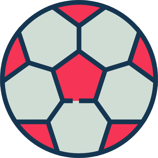 piłka nożna Detailed Straight Lineal color ikona