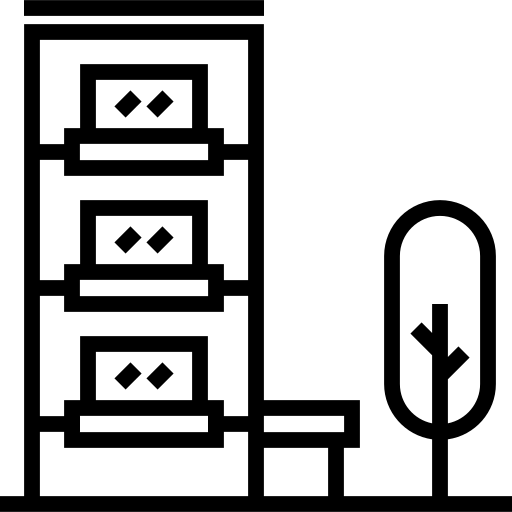 construção Detailed Straight Lineal Ícone