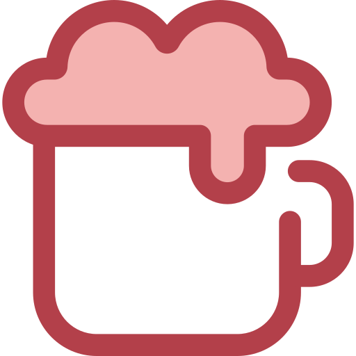 ビール Monochrome Red icon