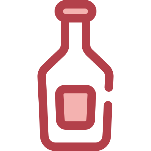 Bottle Monochrome Red icon