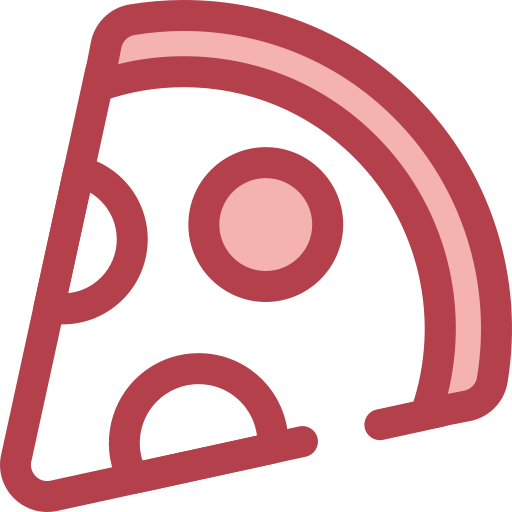피자 Monochrome Red icon