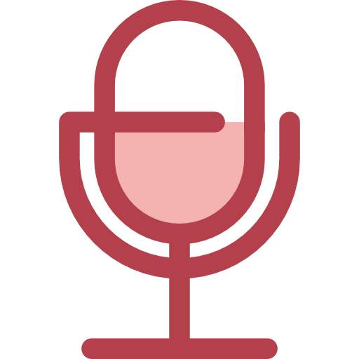 micrófono Monochrome Red icono
