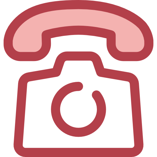 telefon Monochrome Red icon