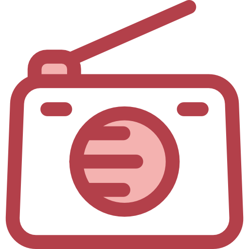 radio Monochrome Red icono