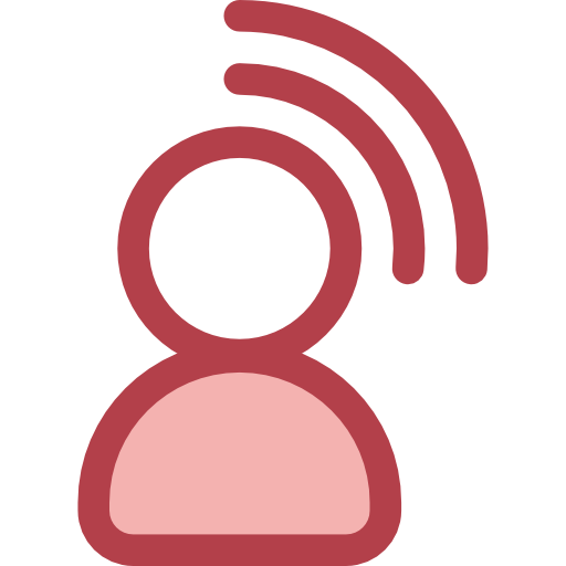 transmisor Monochrome Red icono