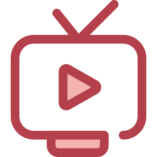 televisione Monochrome Red icona