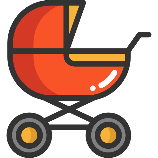 Baby stroller Special Lineal color icon