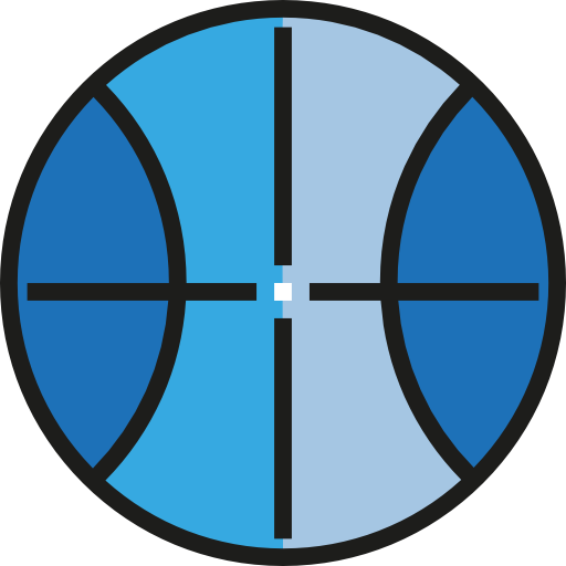 Баскетбол Detailed Straight Lineal color иконка