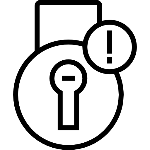 serratura Detailed Straight Lineal icona