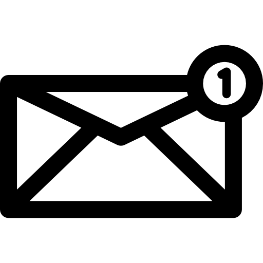Электронное письмо Basic Rounded Lineal иконка