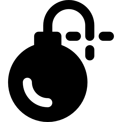 Bomb Basic Rounded Filled icon