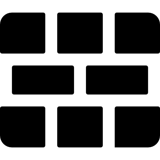 firewall Basic Rounded Filled icon