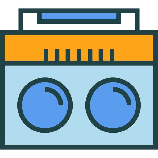 라디오 Detailed Straight Lineal color icon