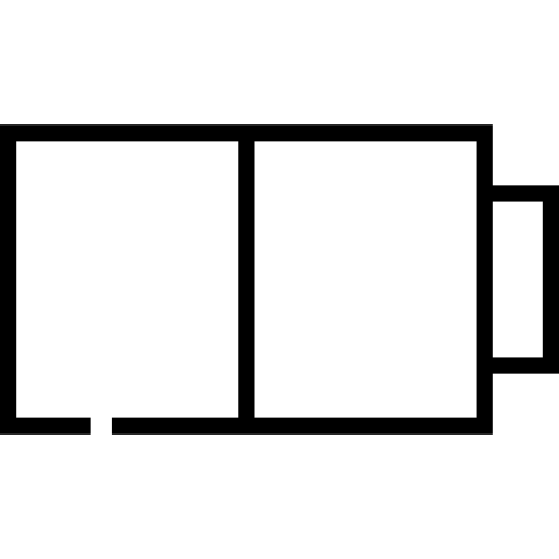 batterie Detailed Straight Lineal Icône