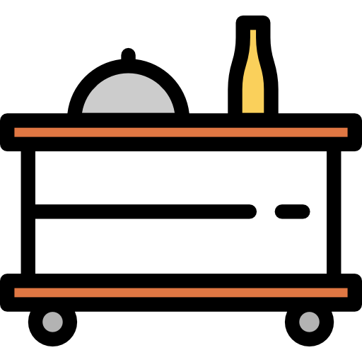 저녁 식사 Detailed Rounded Lineal color icon