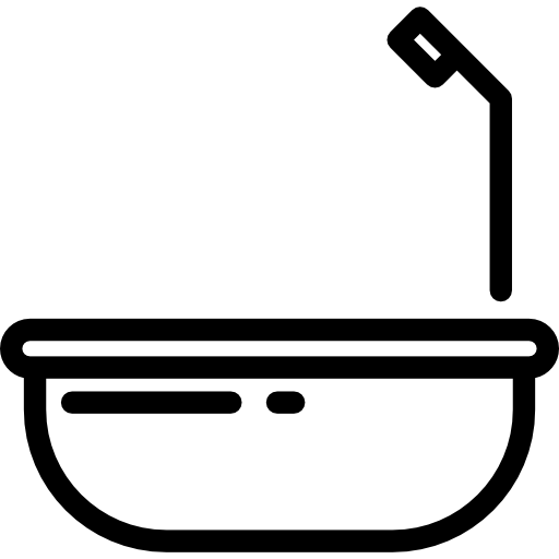 vasca da bagno Detailed Rounded Lineal icona