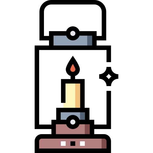 lampa naftowa Detailed Straight Lineal color ikona