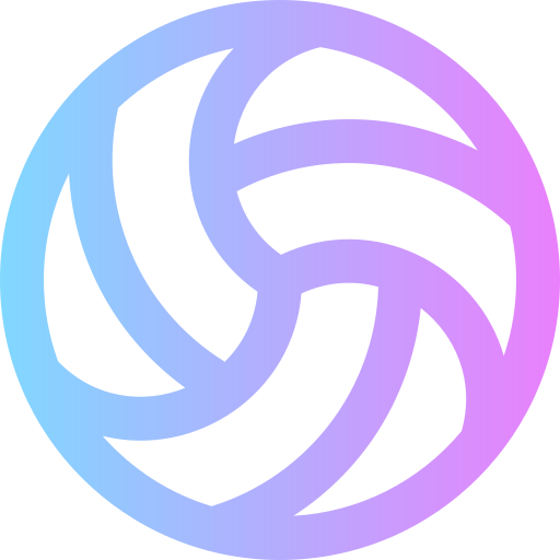 vóleibol Super Basic Rounded Gradient icono