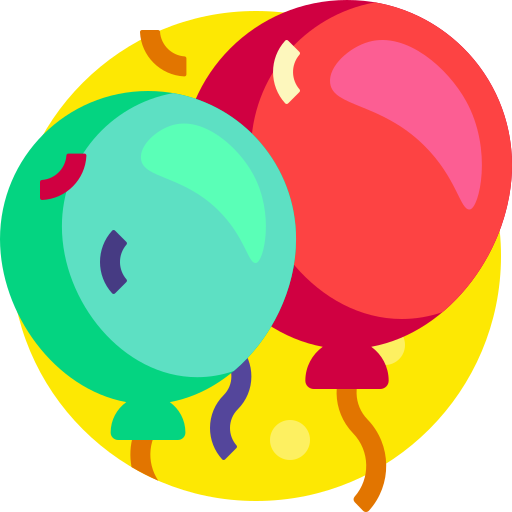 Balloons Detailed Flat Circular Flat icon