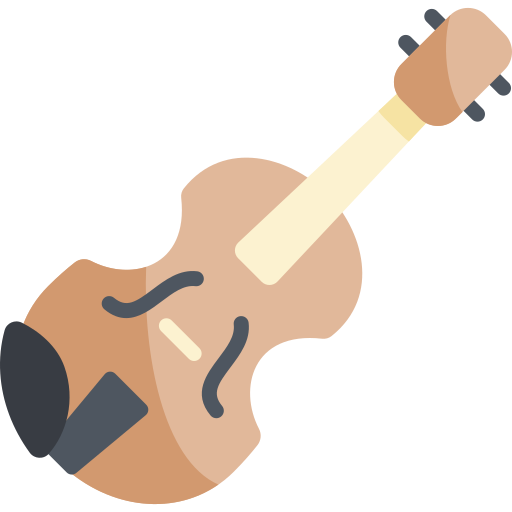 バイオリン Kawaii Flat icon