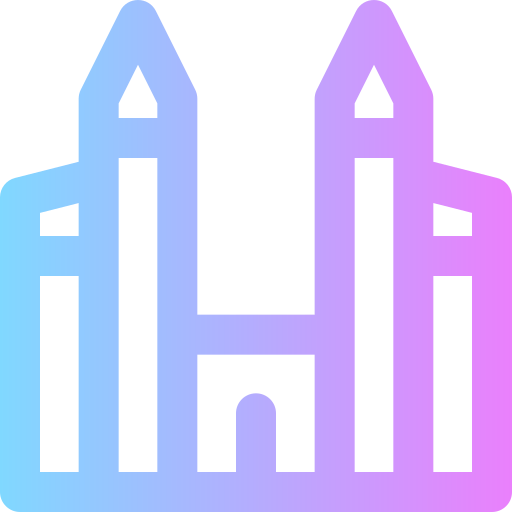 Luxor temple Super Basic Rounded Gradient icon