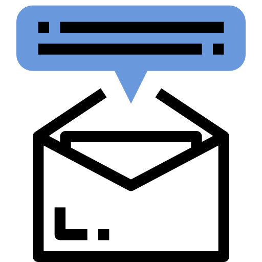 Email Winnievizence Blue icon