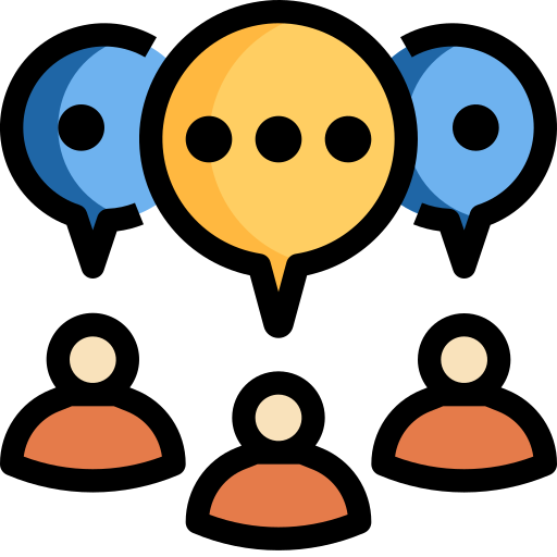 Grupo de chat Winnievizence Lineal color icono
