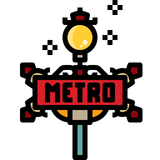 metro Winnievizence Lineal color ikona