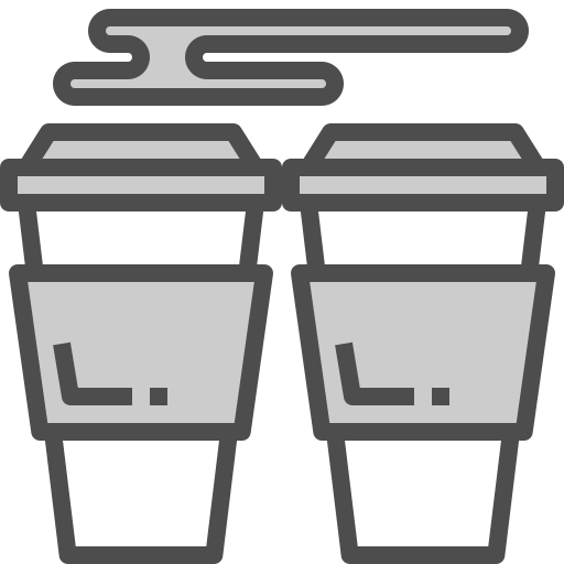 Hot coffee Winnievizence Grey icon