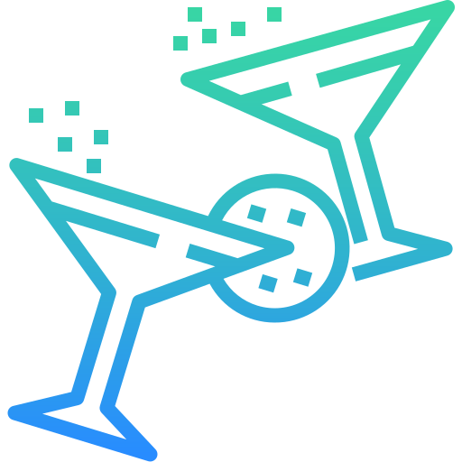 파티 Winnievizence Outline gradient icon