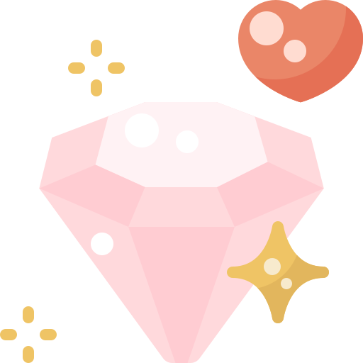 Diamond Pixelmeetup Flat icon