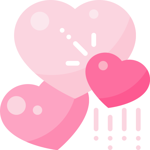 corazones Pixelmeetup Flat icono
