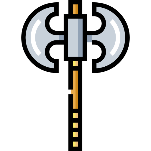 axt Detailed Straight Lineal color icon