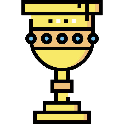 Goblet Detailed Straight Lineal color icon
