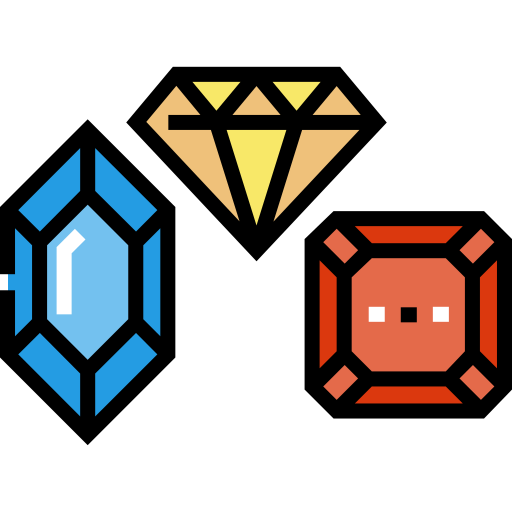 Gems Detailed Straight Lineal color icon
