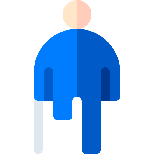 Las personas con discapacidad Basic Rounded Flat icono