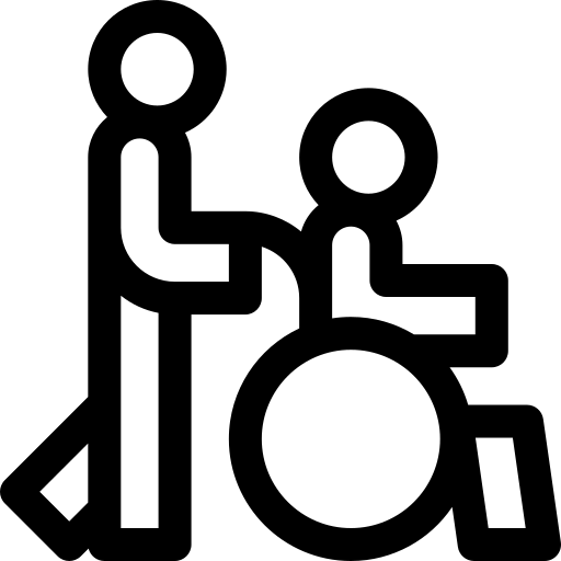 disabili Basic Rounded Lineal icona